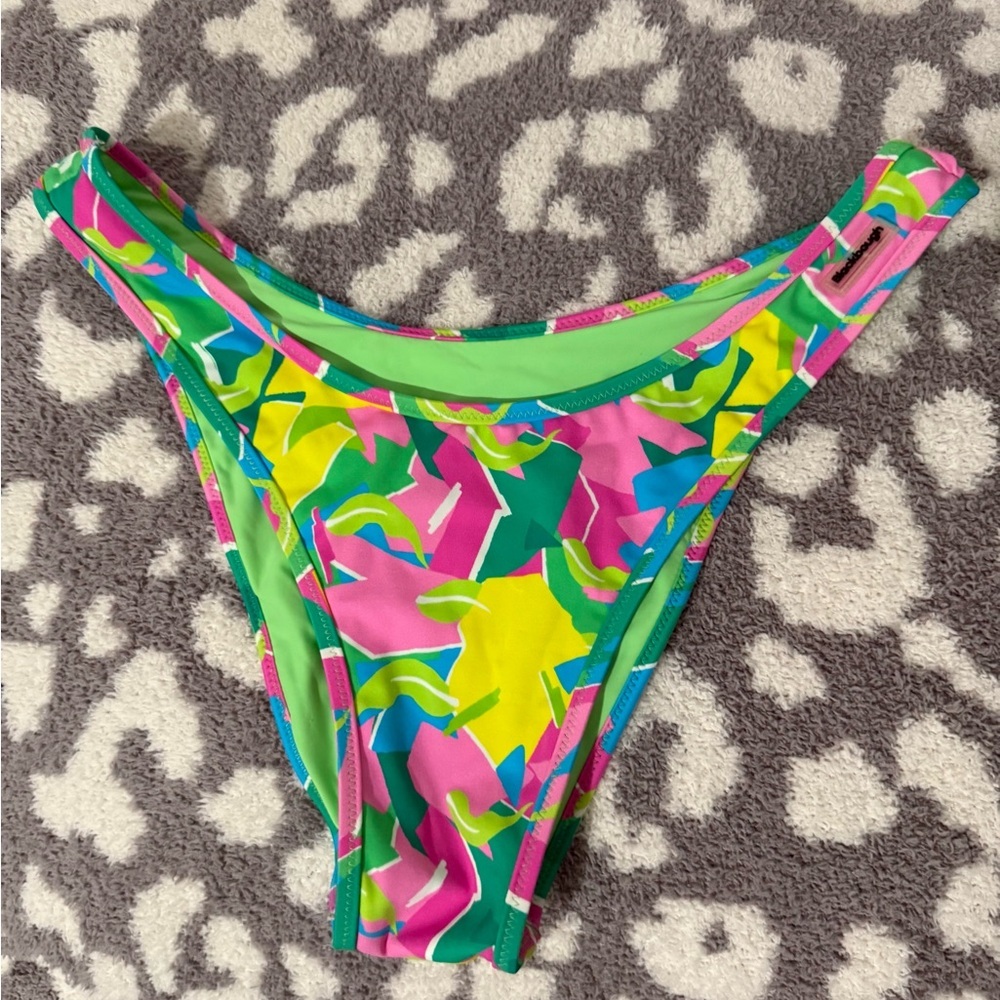 Blackbough Honeysuckle High Rise Cheeky Bikini Bottom - Picture 2 of 4